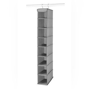 Gray Hanging Closet Organizer